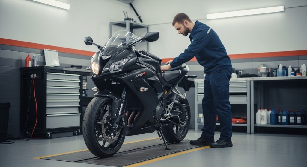 Motorcycle safety checklist inspection before riding season